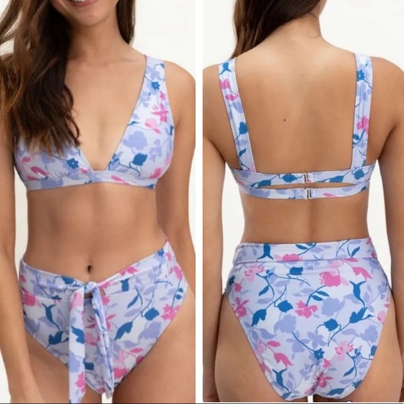 SPLENDID NWT FLORAL FLURRY BIKINI SWIM SET SMALL - Picture 1 of 9